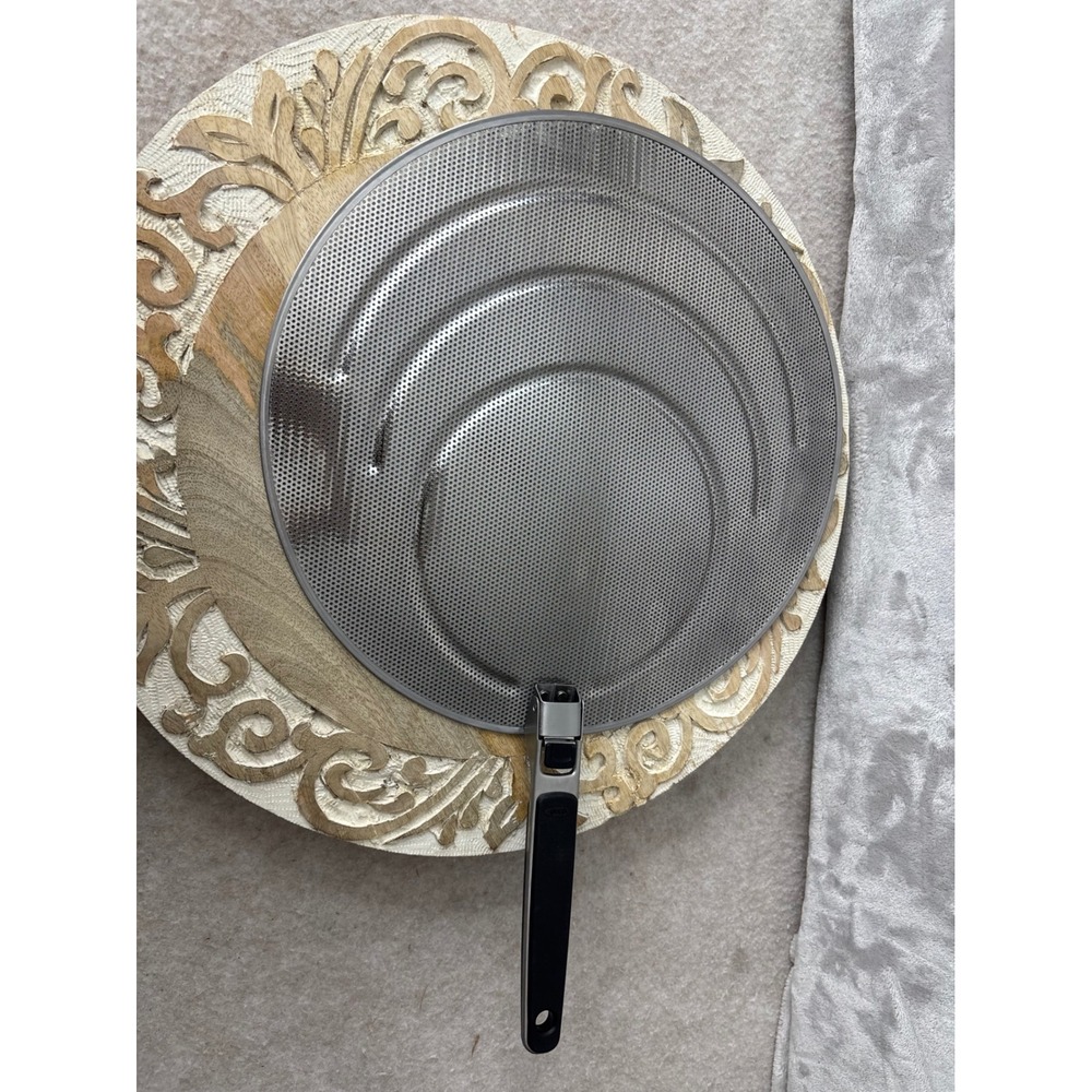 OXO Good Grips 13 Inch Stainless Steel Splatter Screen Folding Handle Silver